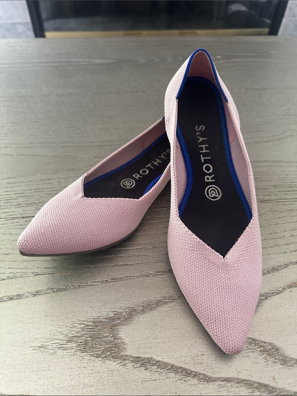 Rothy's Petal Pink The Point Flats Shoes Women’s Size 8 RETIRED